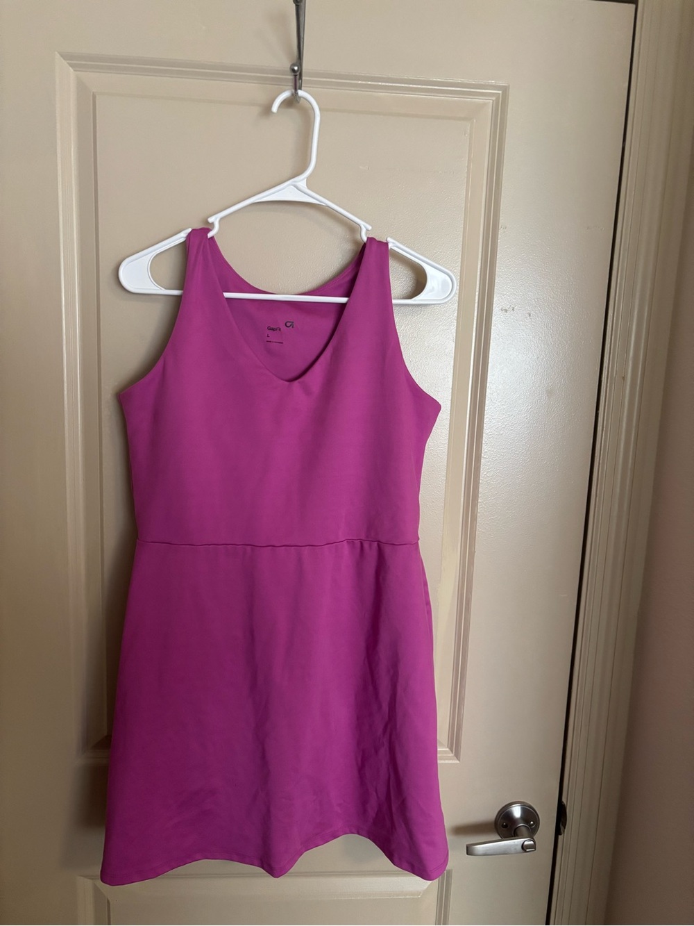 GAP Sleeveless V-Neck Hot Pink Romper